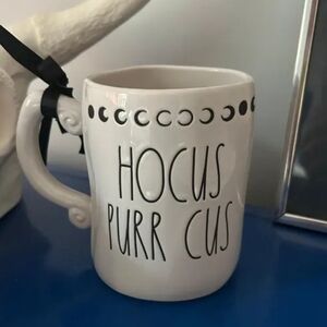 Rae Dunn White Hocus Purr Cus Mug
